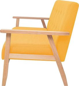 Elior 3-osobowa żółta sofa retro - Vita 3X 5