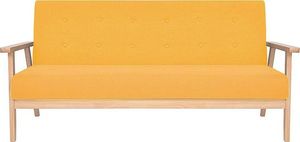 Elior 3-osobowa żółta sofa retro - Vita 3X 8