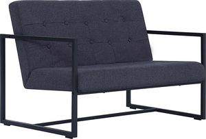 Elior Dwuosobowa grafitowa sofa - Mefir 1