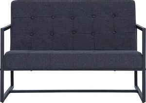 Elior Dwuosobowa grafitowa sofa - Mefir 8