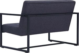 Elior Dwuosobowa grafitowa sofa - Mefir 9