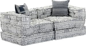 Elior Dwuosobowa szara sofa modułowa - Demri 3D 1