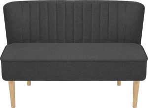 Elior Romantyczna sofa Shelly - grafitowa 4