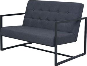 Elior Zgrabna 2-osobowa sofa Mefir - ciemnoszara 1