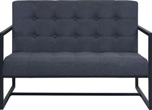 Elior Zgrabna 2-osobowa sofa Mefir - ciemnoszara 2