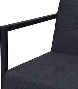 Elior Zgrabna 2-osobowa sofa Mefir - ciemnoszara 3