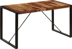 Elior Brązowy stół z drewna sheesham 70x140 Veriz 3X 1