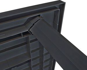 Elior Praktyczny stół ogrodowy Imelda 2X - antracytowy 3