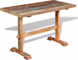 Elior Wielokolorowy stół z litego drewna z odzysku Tracy 1