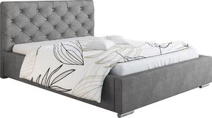 Elior Pikowane łóżko z pojemnikiem 160x200 - Loran 2X + materac piankowy Contrix Visco Premium 1