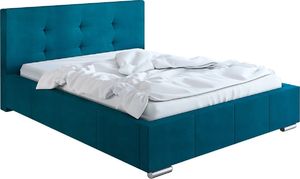 Elior Podwójne łóżko pikowane 140x200 - Keren 2X + materac piankowy Contrix Visco Premium 1