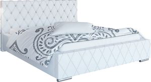 Elior Podwójne łóżko tapicerowane 180x200 - Loban 2X + materac kokosowy Contrix Double Coco 1