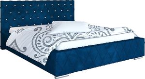 Elior Pikowane łóżko małżeńskie 200x200 - Loban 3X + materac piankowy Contrix Visco Premium 1