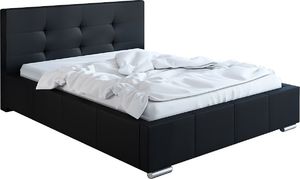 Elior Tapicerowane łóżko dwuosobowe 200x200 - Keren 3X + materac piankowy Contrix Visco Premium 1