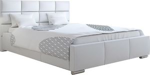 Elior Podwójne łóżko tapicerowane 160x200 - Campino 2X + materac piankowy Contrix Visco Premium 1