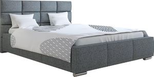 Elior Tapicerowane łóżko z pojemnikiem 200x200 - Campino 3X + materac piankowy Contrix Visco Premium 1