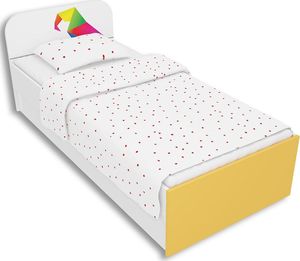 Elior Białe łóżko dziecięce 90x200 Elif 9X - 5 kolorów Żółty 1