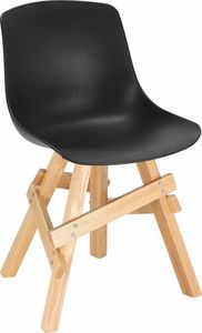 Elior Drewniane krzesło czarne - Trisi 1