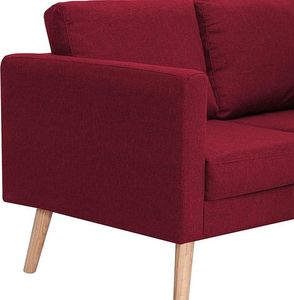 Elior Trzyosobowa kanapa w kolorze czerwonego wina - Lavinia 3X 5