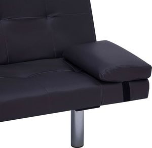 Elior Nowoczesna kanapa Simona z rozkładanym oparciem - brązowa 6