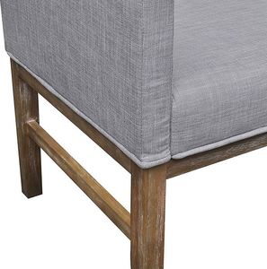 Elior Elegancka ławka tapicerowana Armis jasnoszara 2