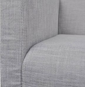 Elior Elegancka ławka tapicerowana Armis jasnoszara 5