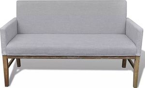 Elior Elegancka ławka tapicerowana Armis jasnoszara 6