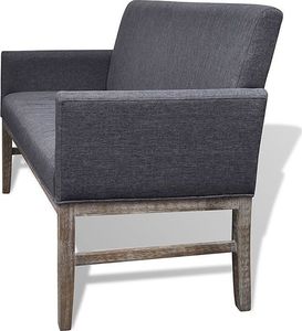 Elior Elegancka ławka tapicerowana Armis ciemnoszara 2
