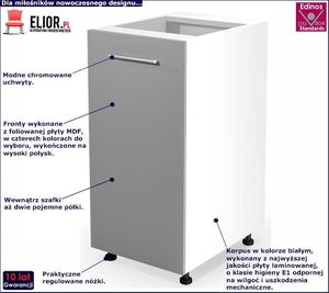 Elior Kuchenna szafka dolna Limo 7X - jasny popiel połysk 2