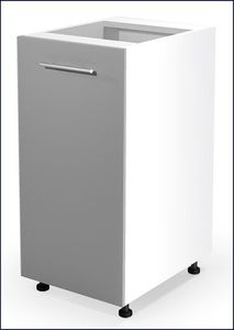 Elior Kuchenna szafka dolna Limo 7X - jasny popiel połysk 3