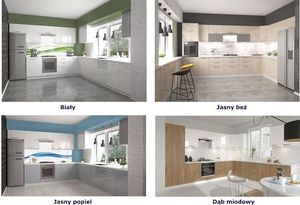 Elior Kuchenna szafka dolna Limo 7X - jasny popiel połysk 4