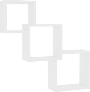 Elior Zestaw białych półek ściennych modułowych - Lindsay 1