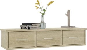 Elior Półka ścienna z szufladami Toss 3X - dąb sonoma 4