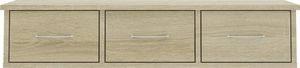 Elior Półka ścienna z szufladami Toss 3X - dąb sonoma 5