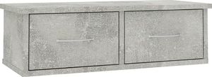 Elior Półka ścienna z szufladami Toss 2X - szarość betonu 1