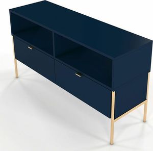 Elior Szafka RTV w stylu glamour Perilla 2X - Granat 2