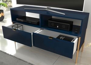 Elior Szafka RTV w stylu glamour Perilla 2X - Granat 3