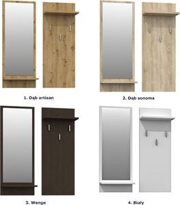 Elior Zestaw wieszak i lustro Donel - dąb sonoma 3