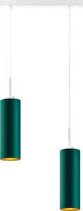 Lampa wisząca Lumes Lampa wisząca dwie tuby na białym stelażu - EX370-Madero - 5 kolorów Zielony 1