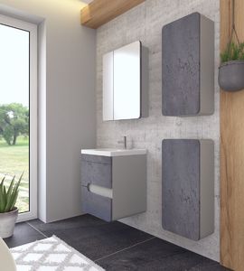 4Stol Szafka łazienkowa Loft 35 beton/szary mat 5