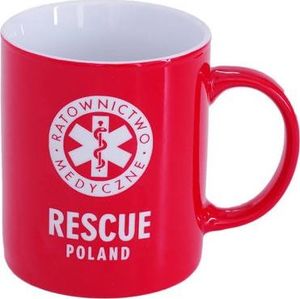 Polska Firma Kubek RESCUE POLAND Ratownictwo Medyczne 300 ml KNO2 czerwony 1