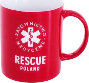 Polska Firma Kubek RESCUE POLAND Ratownictwo Medyczne 300 ml KNO1 czerwony 1