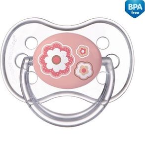 Canpol Smoczek silikonowy symetryczny Newborn Baby 6-18 m różowy 1