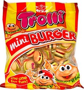 Trolli Żelki owocowe-Burger 170g (Trolli mini Burger) 1