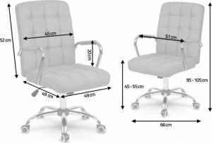 Krzesło biurowe Sofotel Benton Niebiesko-białe 6