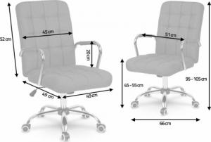 Krzesło biurowe Sofotel Benton Szare 7