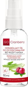 NOVA KOSMETYKI Odświeżający żel do oczyszczania rąk GoCranberry 50 ml 1