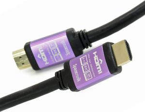 Kabel Spacetronik HDMI - HDMI 1m fioletowy (5903031016345) 1