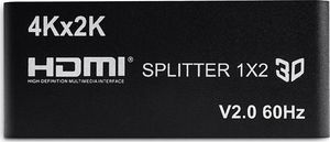 Spacetronik Rozgałęźnik Splitter HDMI 1x2 SPH-RS1022.0 4K 60 Hz HDR 4