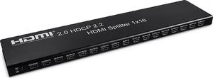 Spacetronik Rozgałęźnik Splitter HDMI 1x16 SPH-RS1162.0 4K 60 Hz HDR 1